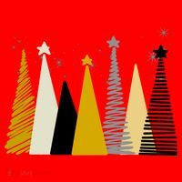 Happy Holidays Christmas Tree Festive Santa Hat thumb 1