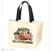 Happy Hallothanksmas Cute Pig Farm Animals Farmer Pig Lover Tote Bag thumb 3