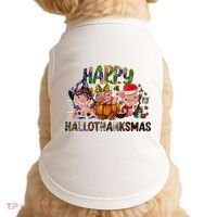Happy Hallothanksmas Cute Pig Farm Animals Farmer Pig Lover Doggie Tank thumb 0