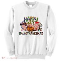 Happy Hallothanksmas Cute Pig Farm Animals Farmer Pig Lover Sweatshirt thumb 0