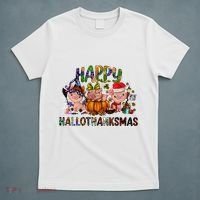 Happy Hallothanksmas Cute Pig Farm Animals Farmer Pig Lover T-Shirt thumb 5