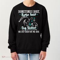 Horse Hair Dog Slobber Gift Riding Horse Cool Gift Women's Sweatshirt thumb 0