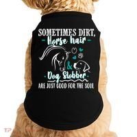Horse Hair Dog Slobber Gift Riding Horse Cool Gift Doggie Tank thumb 0