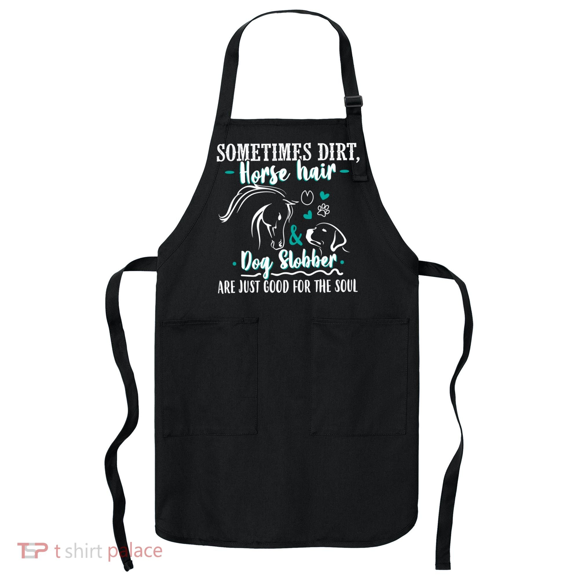 Horse Hair Dog Slobber Gift Riding Horse Cool Gift Apron