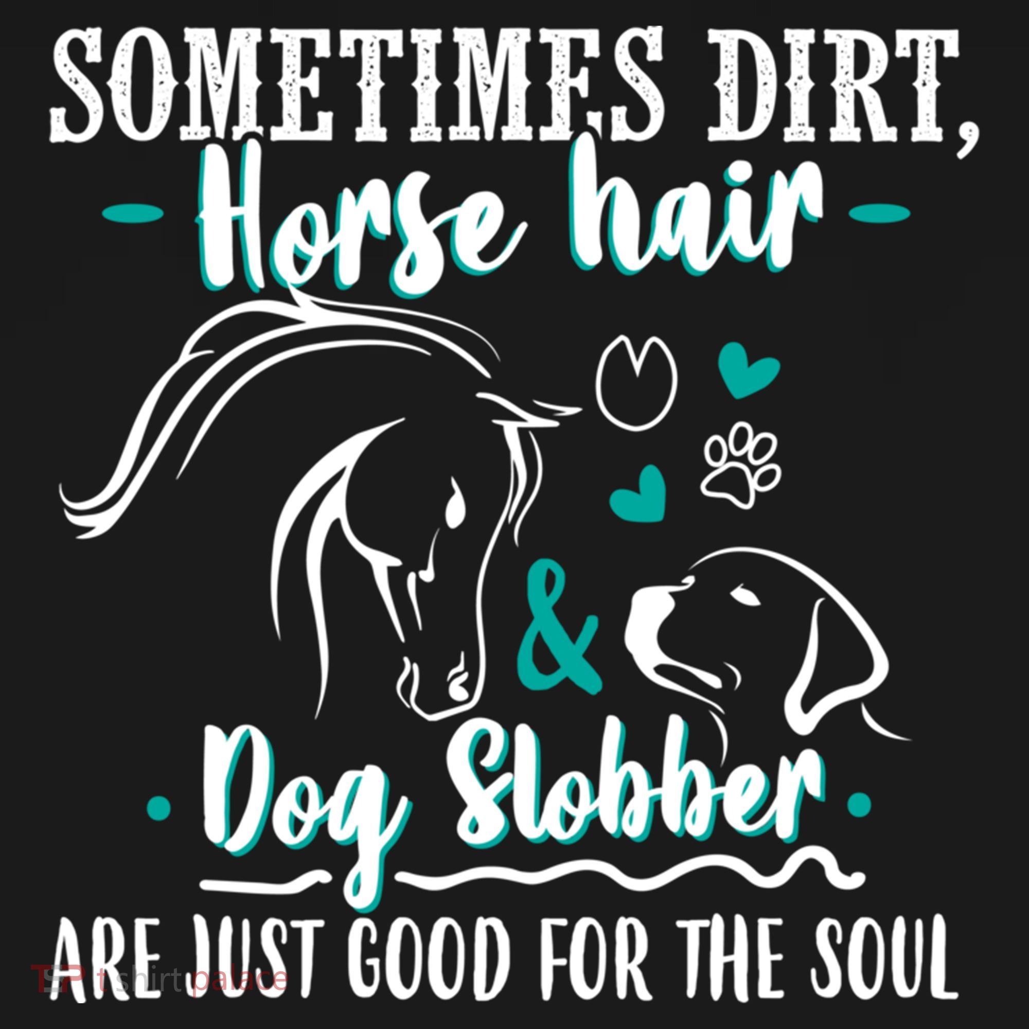 Horse Hair Dog Slobber Gift Riding Horse Cool Gift Coaster