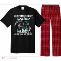 Horse Hair Dog Slobber Gift Riding Horse Cool Gift Pajama Set thumb 0