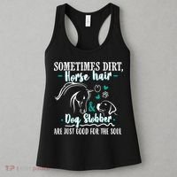 Horse Hair Dog Slobber Gift Riding Horse Cool Gift Women's Tank Top thumb 3