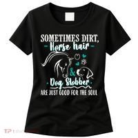 Horse Hair Dog Slobber Gift Riding Horse Cool Gift Women's T-Shirt thumb 0