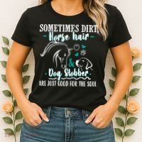 Horse Hair Dog Slobber Gift Riding Horse Cool Gift Women's T-Shirt thumb 2