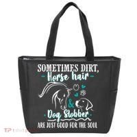 Horse Hair Dog Slobber Gift Riding Horse Cool Gift Tote Bag thumb 0