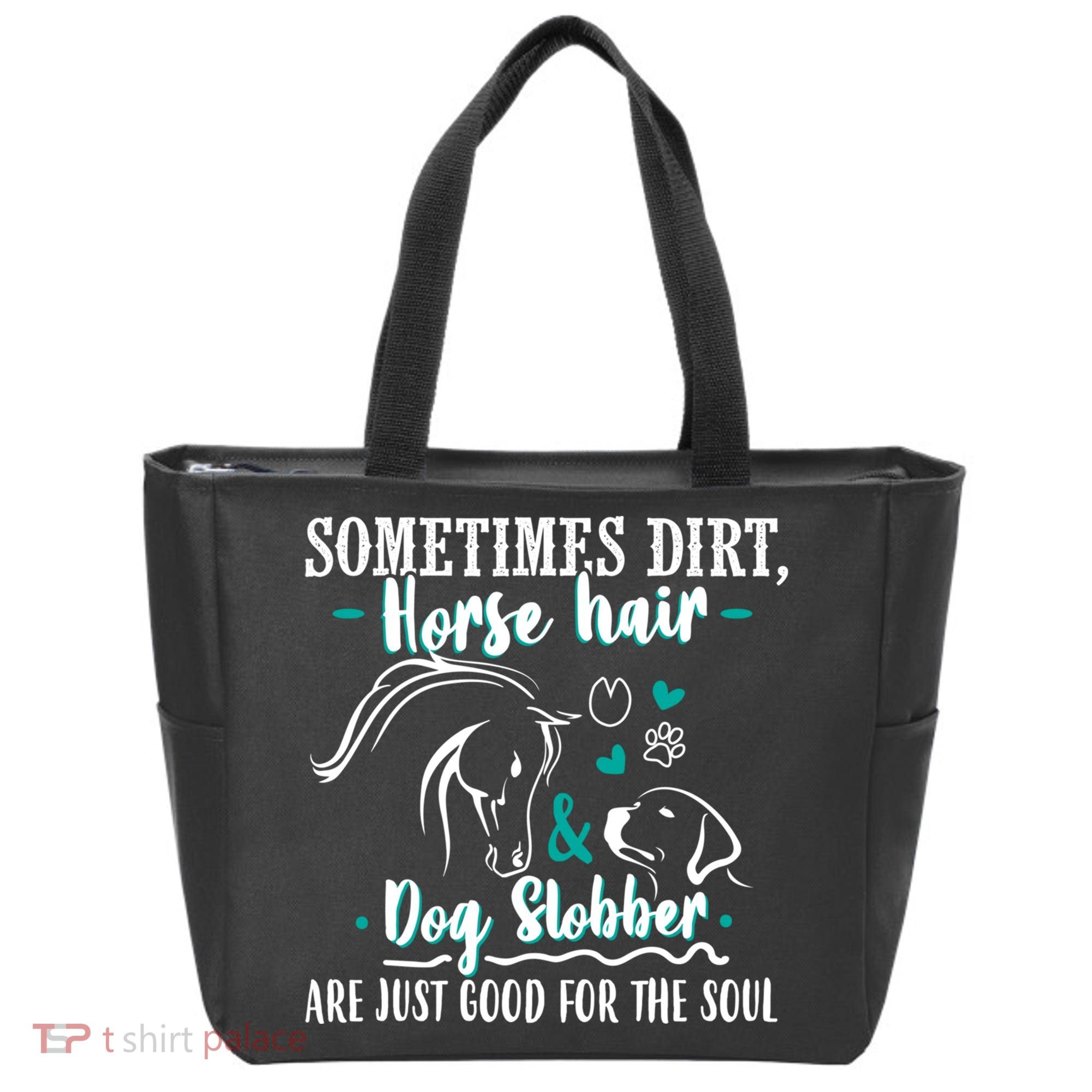 Horse Hair Dog Slobber Gift Riding Horse Cool Gift Tote Bag