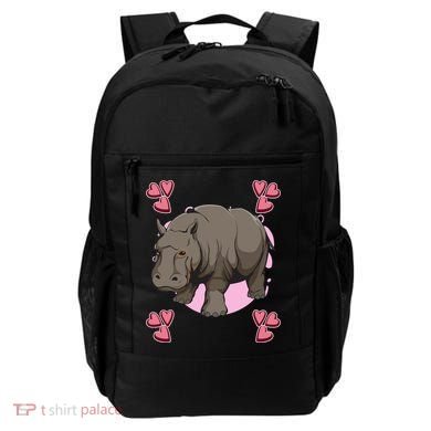 Hippo Heart Design Hippopotamus Stuff Hippos Gift Backpack