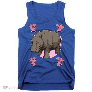 Hippo Heart Design Hippopotamus Stuff Hippos Gift Tank Top