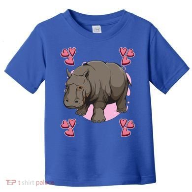 Hippo Heart Design Hippopotamus Stuff Hippos Gift Toddler T-Shirt