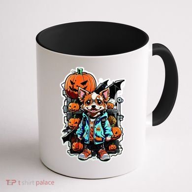 Hip Halloween Dog Coffee Mug back