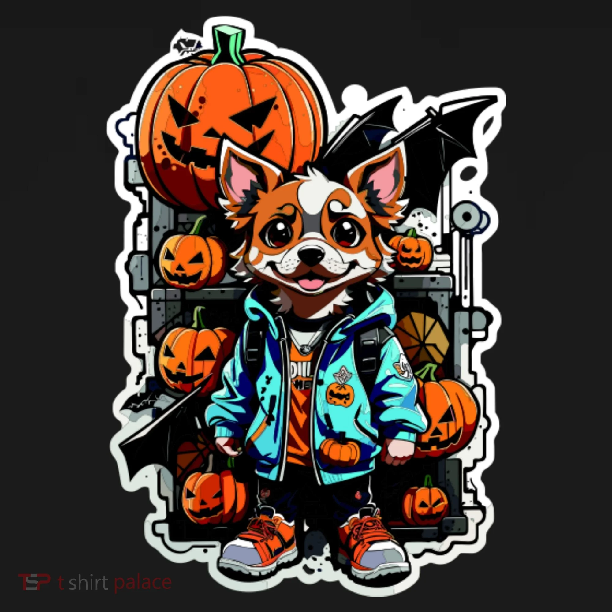 Hip Halloween Dog Toddler Hoodie