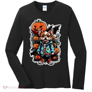 Hip Halloween Dog Women's Long Sleeve Shirt