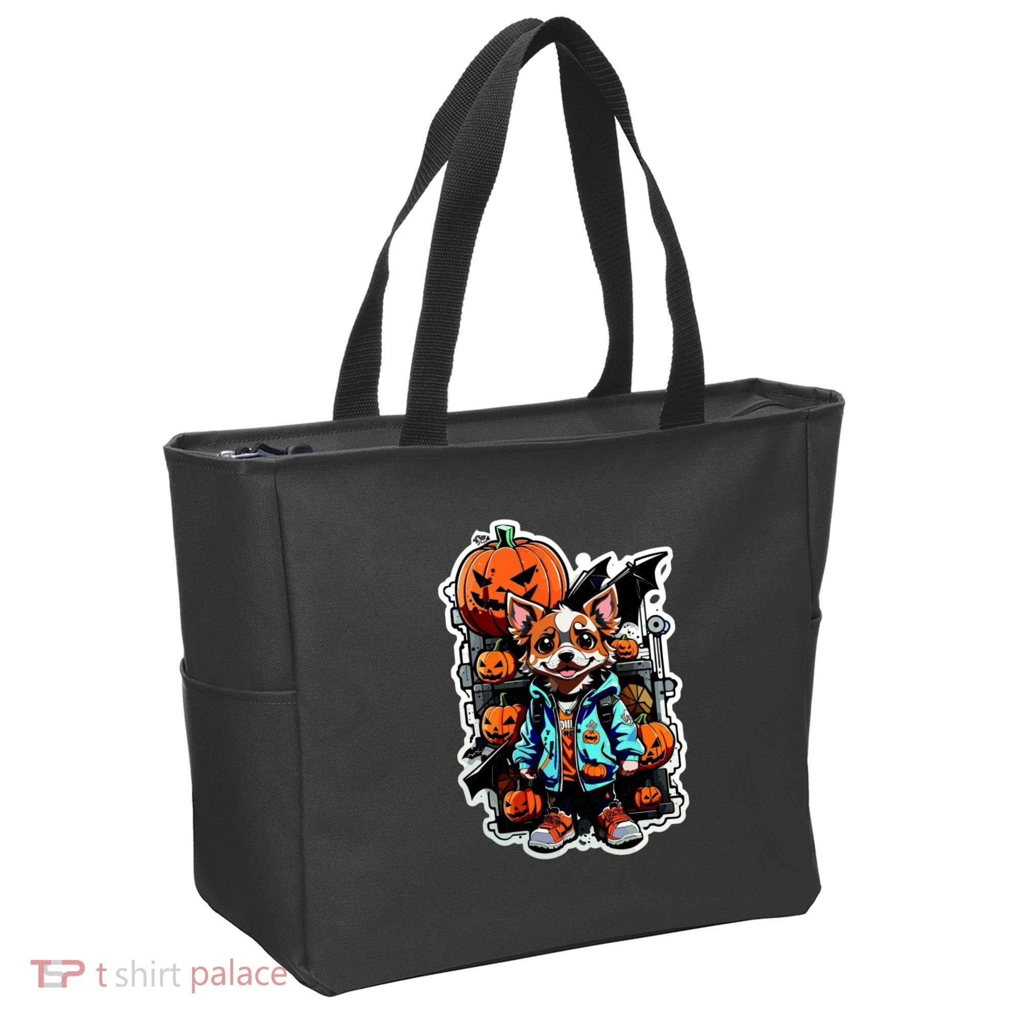 Hip Halloween Dog Tote Bag