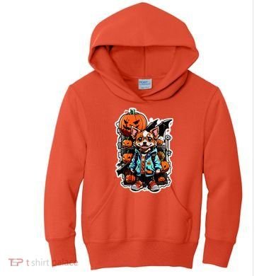 Hip Halloween Dog Kids Hoodie