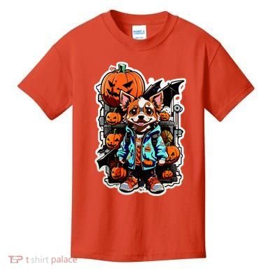 Hip Halloween Dog Kids T-Shirt