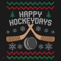 Happy Hockey Days Ugly Christmas Sweater Ornament thumb 1