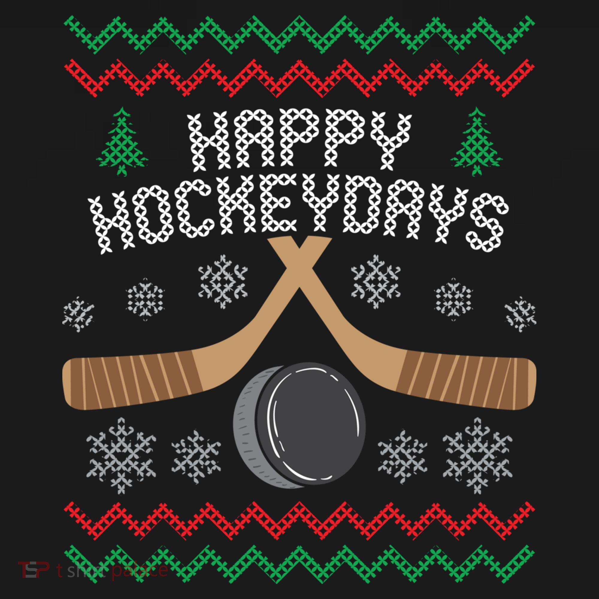 Happy Hockey Days Ugly Christmas Cool Gift Cool Gift Women's Hoodie