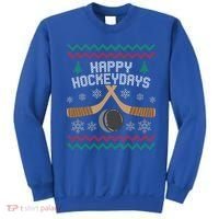 Happy Hockey Days Ugly Christmas Cool Gift Cool Gift Sweatshirt thumb 0