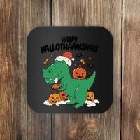 Happy Hallothanksmas Dinosaur Holiday Coaster thumb 0