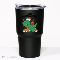 Happy Hallothanksmas Dinosaur Holiday Tumbler thumb 0