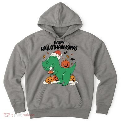 Happy Hallothanksmas Dinosaur Holiday Hoodie