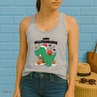 Happy Hallothanksmas Dinosaur Holiday Women's Tank Top thumb 2