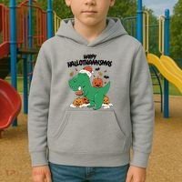 Happy Hallothanksmas Dinosaur Holiday Kids Hoodie thumb 2