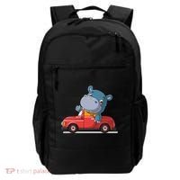 Happy Hippo Drive A Car Backpack thumb 0