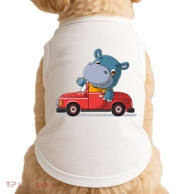 Happy Hippo Drive A Car Doggie Tank