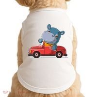Happy Hippo Drive A Car Doggie Tank thumb 0