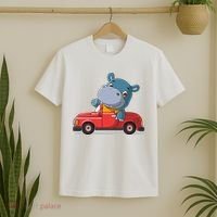 Happy Hippo Drive A Car T-Shirt thumb 2