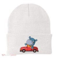 Happy Hippo Drive A Car Beanie thumb 0
