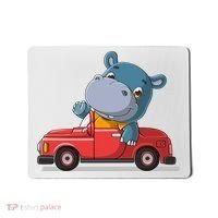 Happy Hippo Drive A Car Mousepad thumb 0