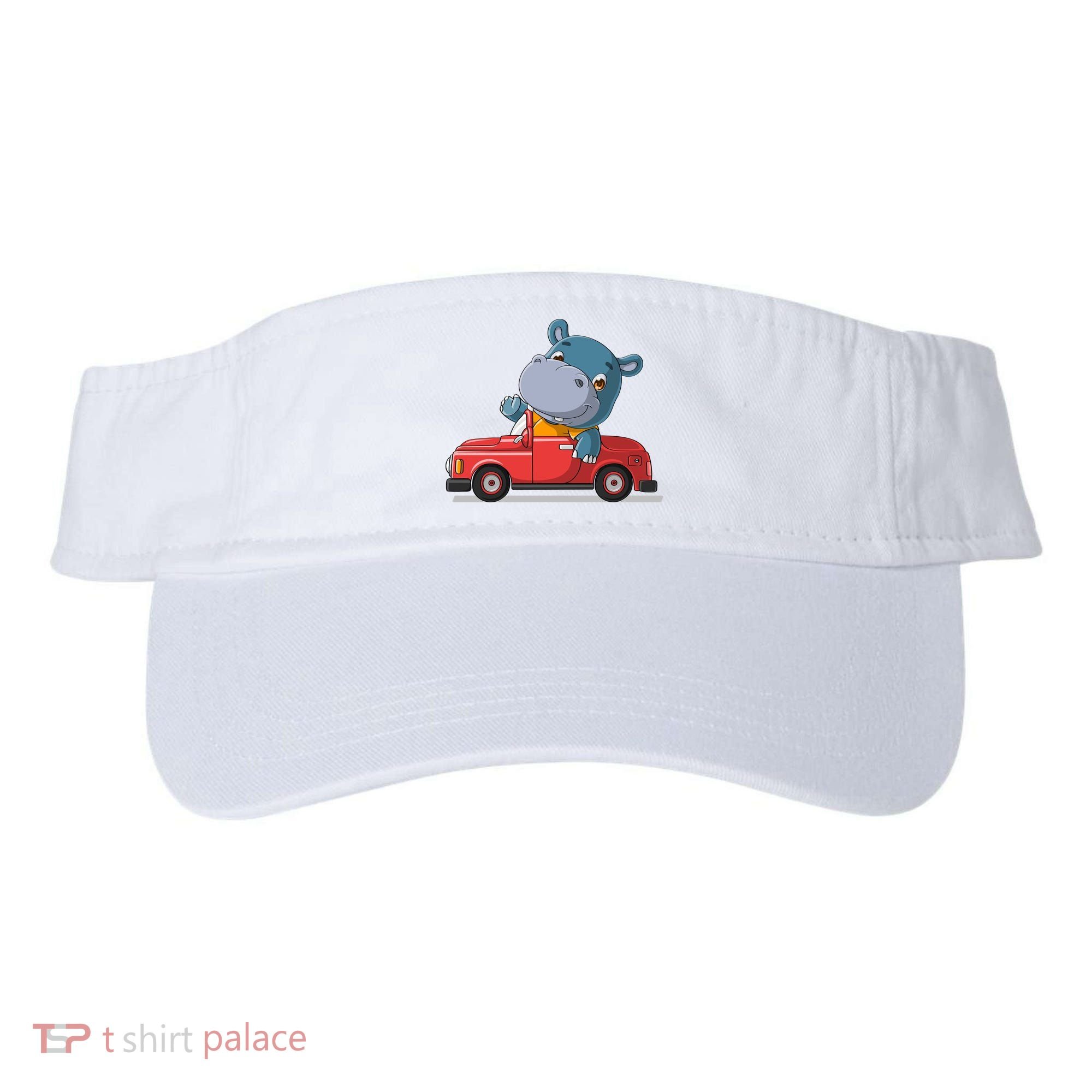 Happy Hippo Drive A Car Visor