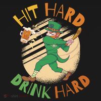 Hit Hard Drink Hard St Patrick's Day Apron thumb 3