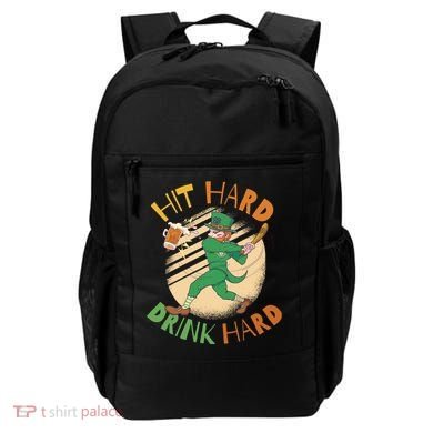 Hit Hard Drink Hard St Patrick's Day Backpack