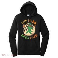 Hit Hard Drink Hard St Patrick's Day Women's Hoodie thumb 0