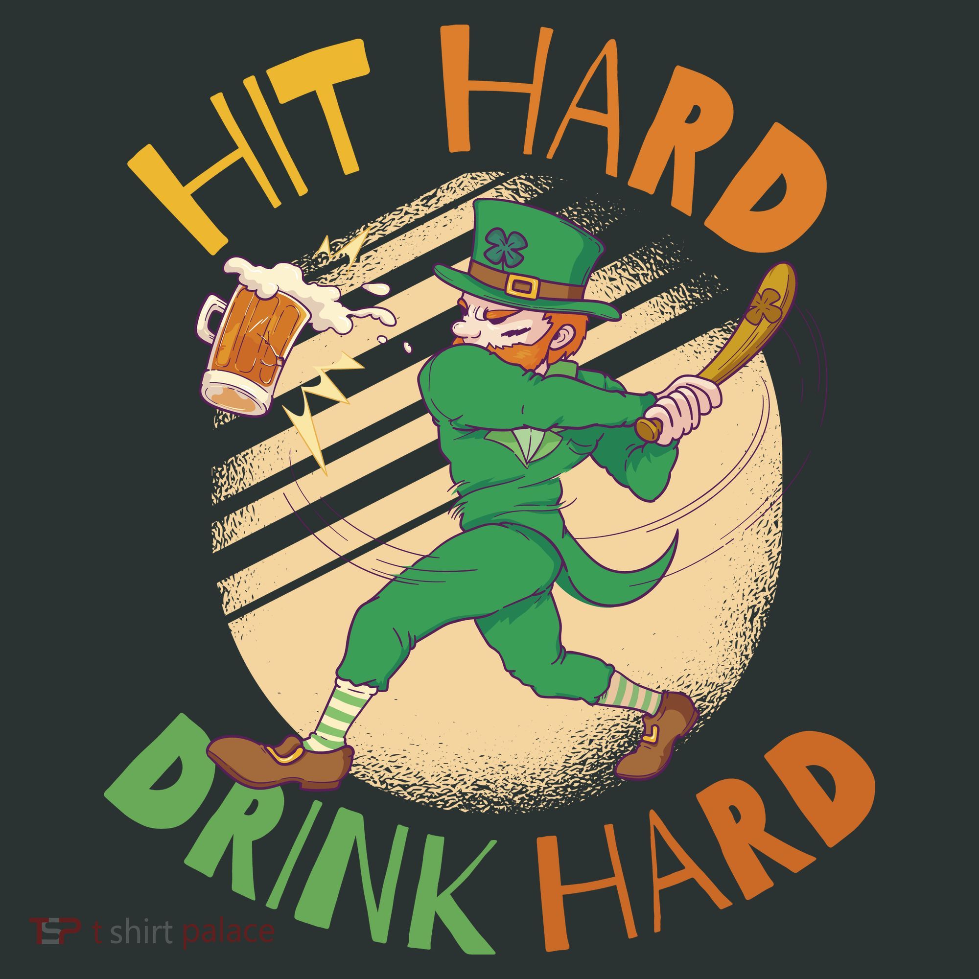 Hit Hard Drink Hard St Patrick's Day Hoodie