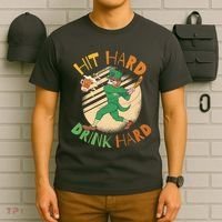Hit Hard Drink Hard St Patrick's Day T-Shirt thumb 6