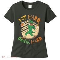 Hit Hard Drink Hard St Patrick's Day Women's T-Shirt thumb 0