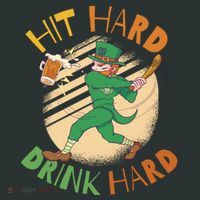 Hit Hard Drink Hard St Patrick's Day Women's T-Shirt thumb 6