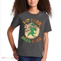 Hit Hard Drink Hard St Patrick's Day Kids T-Shirt thumb 2
