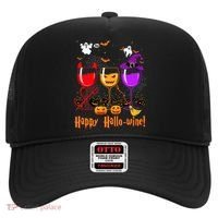 Happy Hallowine Drinking Scary Ghost Boo Pumpkin Halloween Hat thumb 0