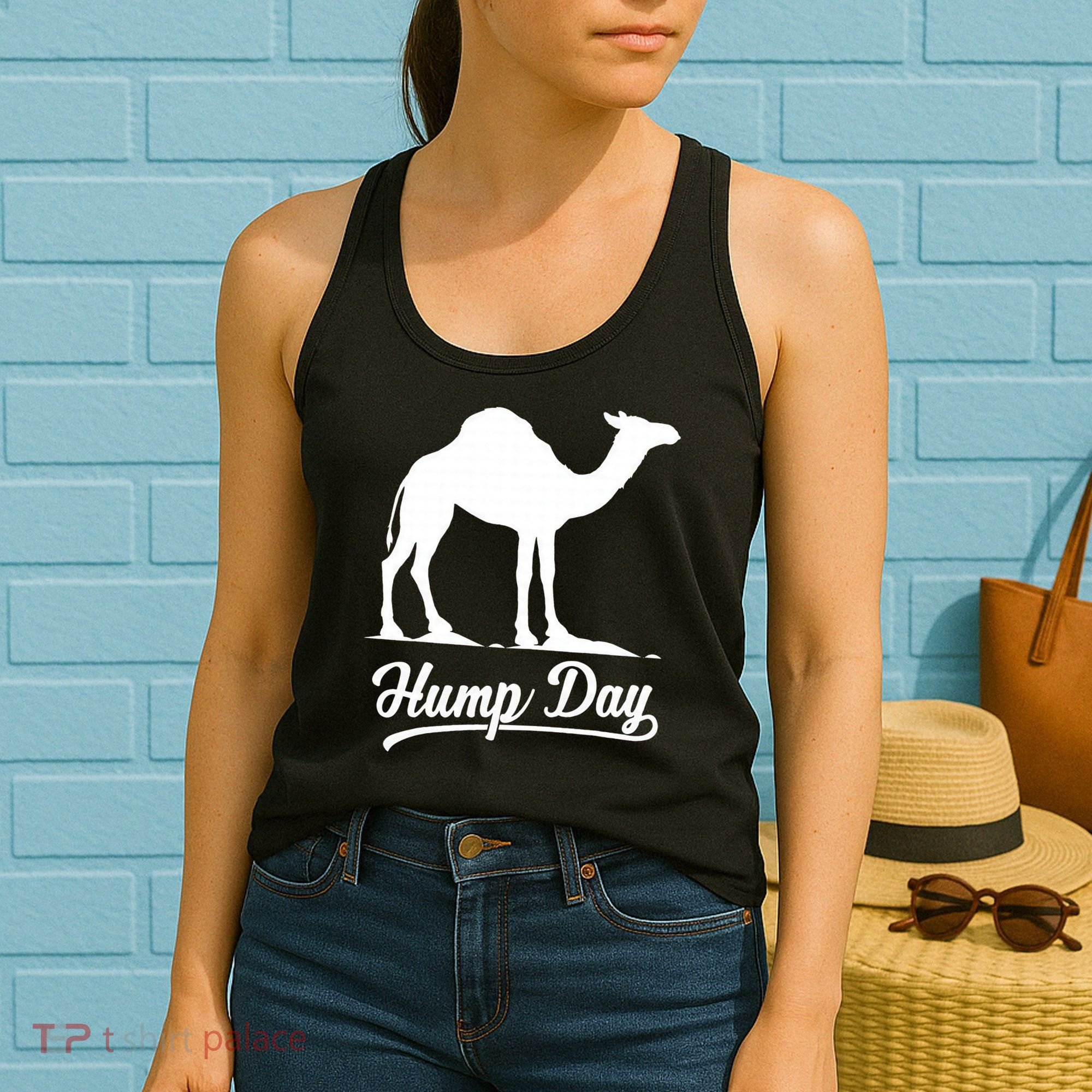 Happy Hump Day Tees Guess Camel Hump Day Women's Tank Top