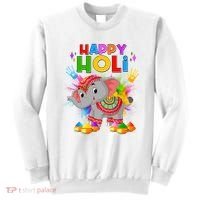 Happy Holi Elephant Celebrating Hindu Holiday Sweatshirt thumb 0